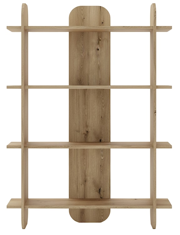 Regał Livio z czterema półkami 107 cm Dąb Evoke  - zdjęcie 3