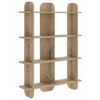 Regał Livio z czterema półkami 107 cm Dąb Evoke