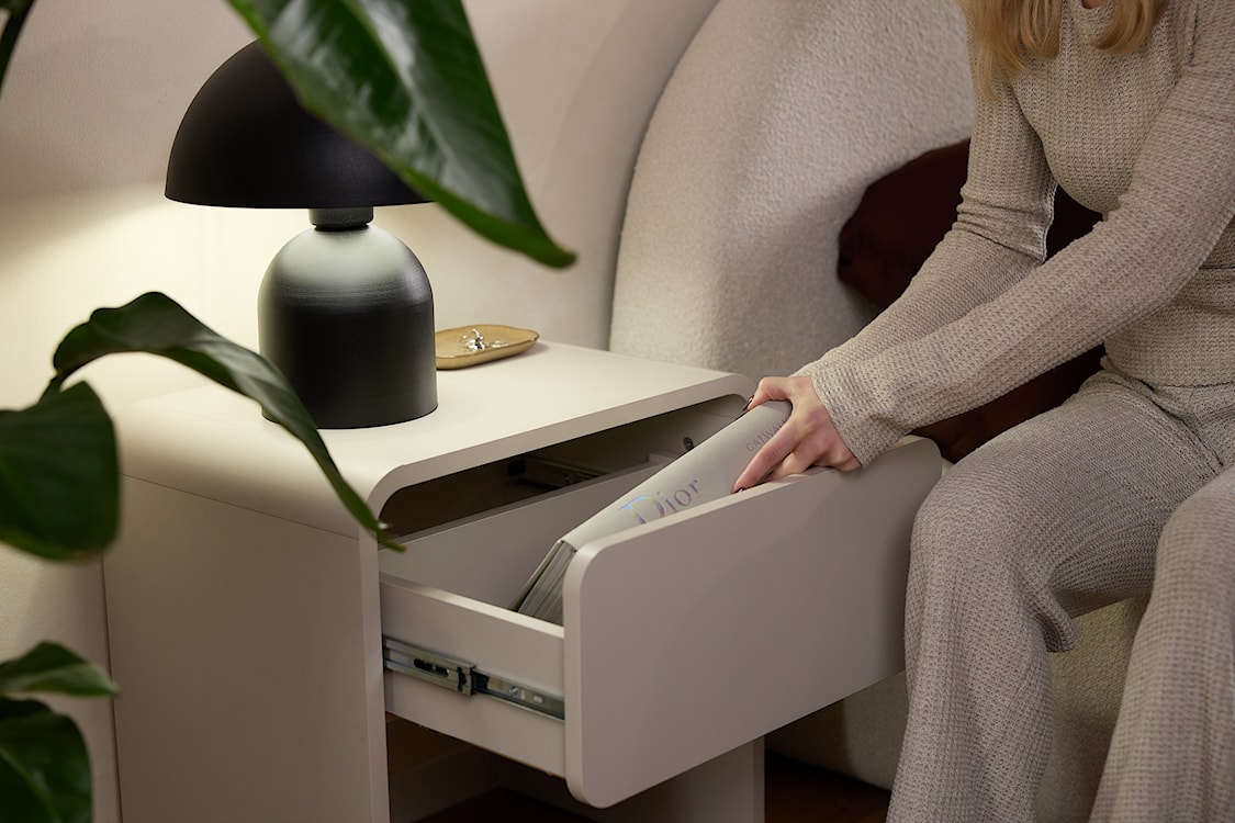 Szafka nocna Lummo z szufladą 50 cm kaszmir  - zdjęcie 7