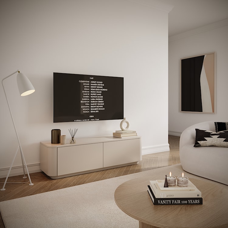 Szafka RTV Luvio wisząco-stojąca 140 cm kaszmir  - zdjęcie 3