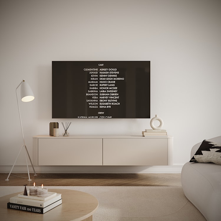 Szafka RTV Luvio wisząco-stojąca 175 cm kaszmir  - zdjęcie 7