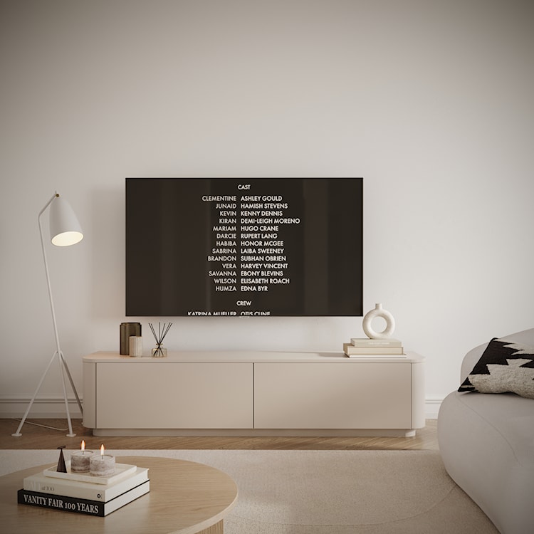 Szafka RTV Luvio wisząco-stojąca 175 cm kaszmir  - zdjęcie 6