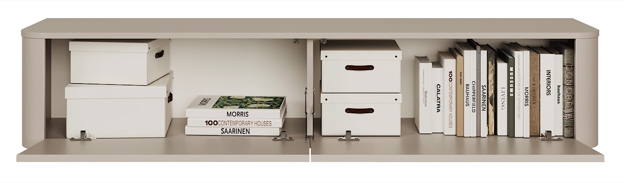 Szafka RTV Luvio wisząco-stojąca 175 cm kaszmir  - zdjęcie 4