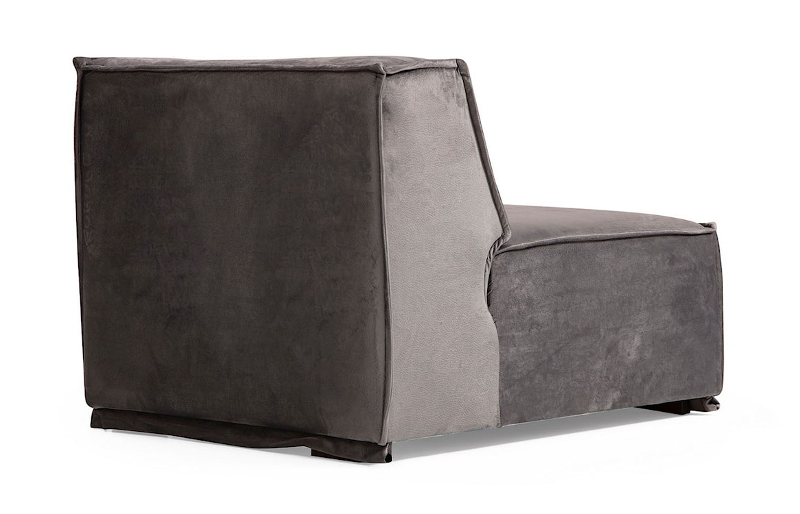 Sofa modułowa Leftsy welur szara  - zdjęcie 6