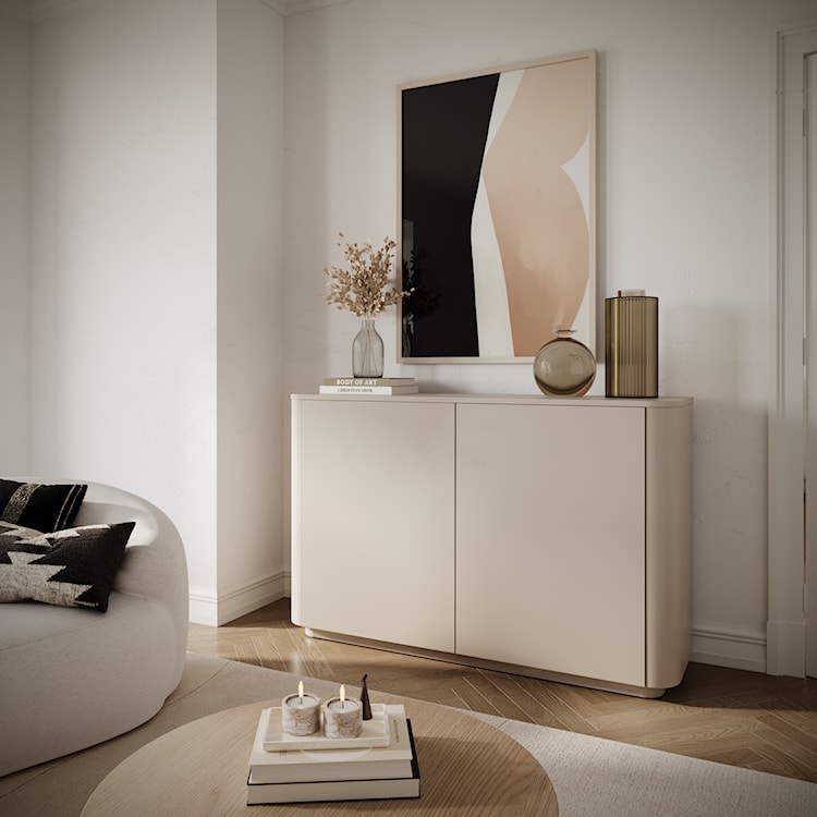 Komoda dwudrzwiowa Luvio 140 cm kaszmir  - zdjęcie 3