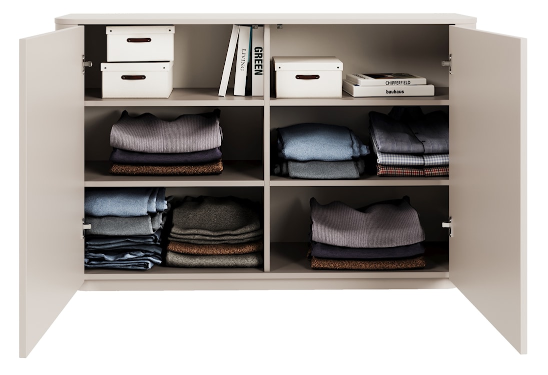 Komoda dwudrzwiowa Luvio 140 cm kaszmir  - zdjęcie 5