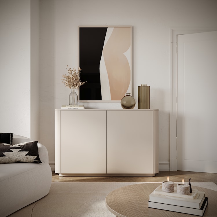 Komoda dwudrzwiowa Luvio 140 cm kaszmir  - zdjęcie 2