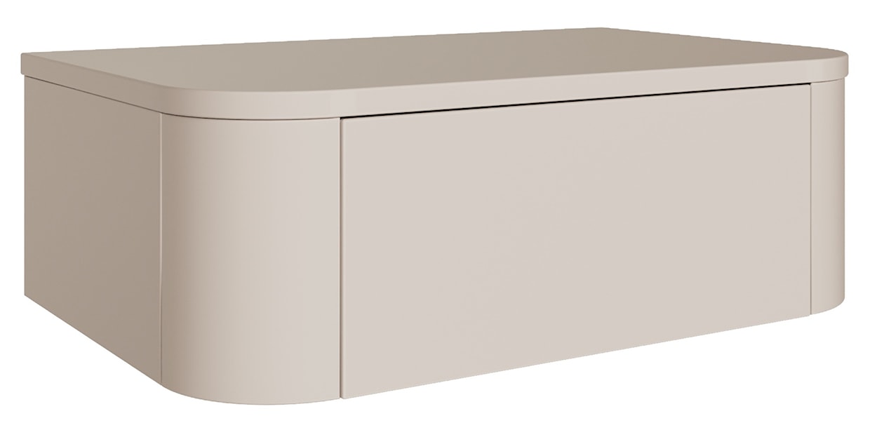 Zestaw dwóch wiszących szafek nocnych Luvio z szufladami 59 cm kaszmir 