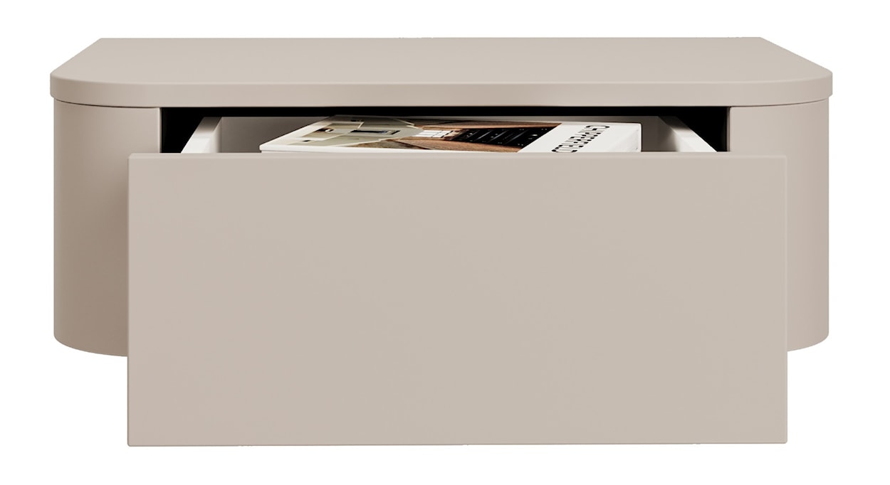 Zestaw dwóch wiszących szafek nocnych Luvio z szufladami 59 cm kaszmir  - zdjęcie 5