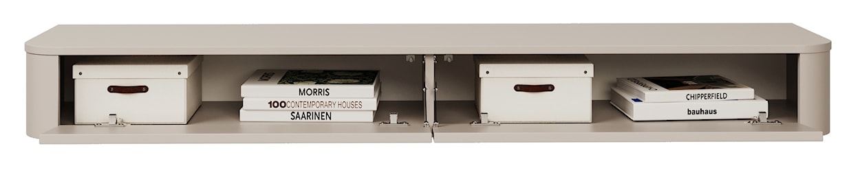 Szafka RTV Luvio Slim wisząca 175 cm kaszmir  - zdjęcie 5