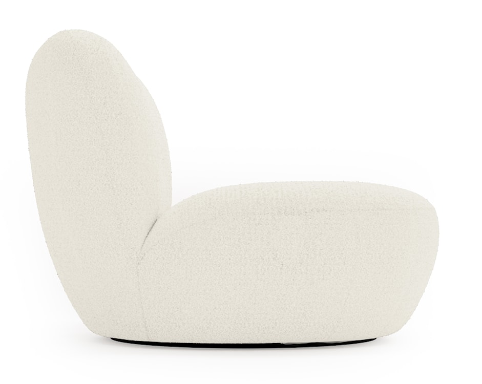 Fotel obrotowy Nicolino kremowy boucle  - zdjęcie 6