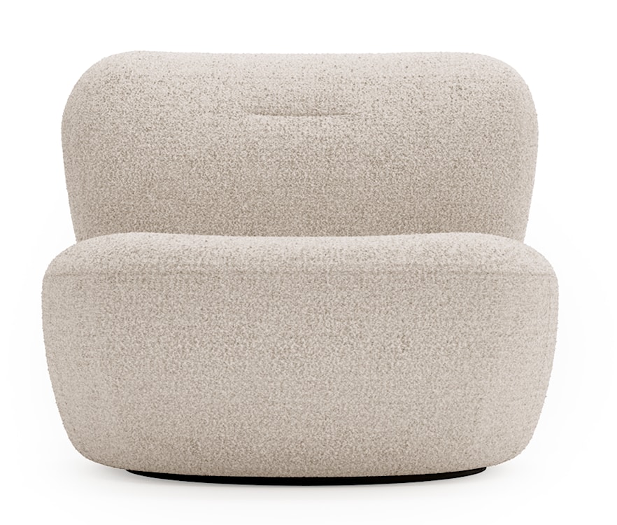 Fotel obrotowy Nicolino ciemnobeżowy boucle  - zdjęcie 6