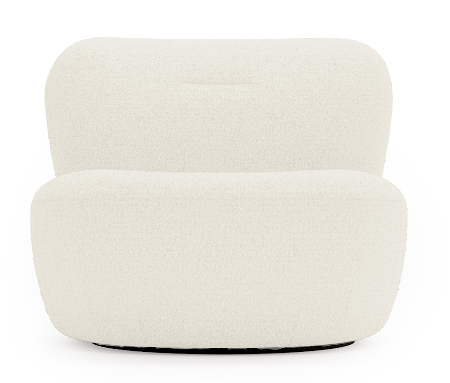 Fotel obrotowy Nicolino kremowy boucle  - zdjęcie 4