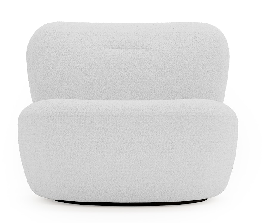 Fotel obrotowy Nicolino jasnoszary boucle  - zdjęcie 4