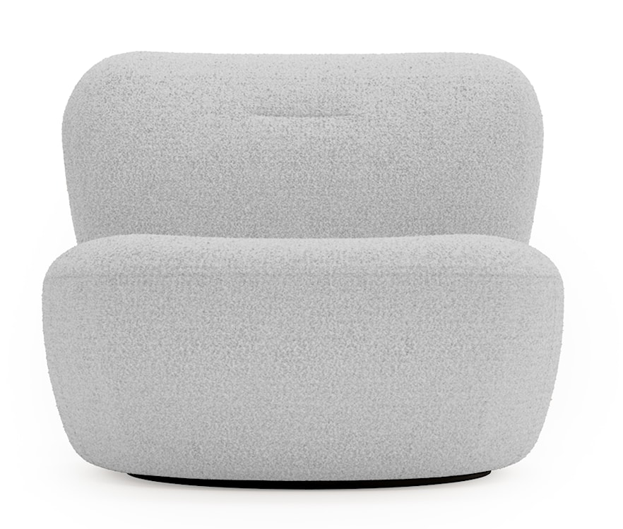 Fotel obrotowy Nicolino szary boucle  - zdjęcie 4