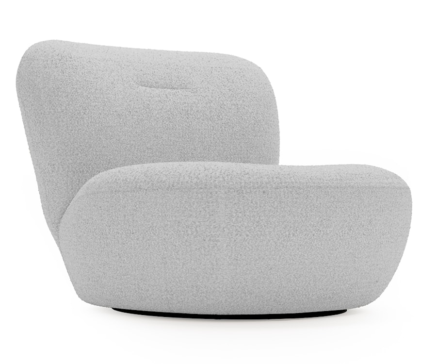 Fotel obrotowy Nicolino szary boucle 