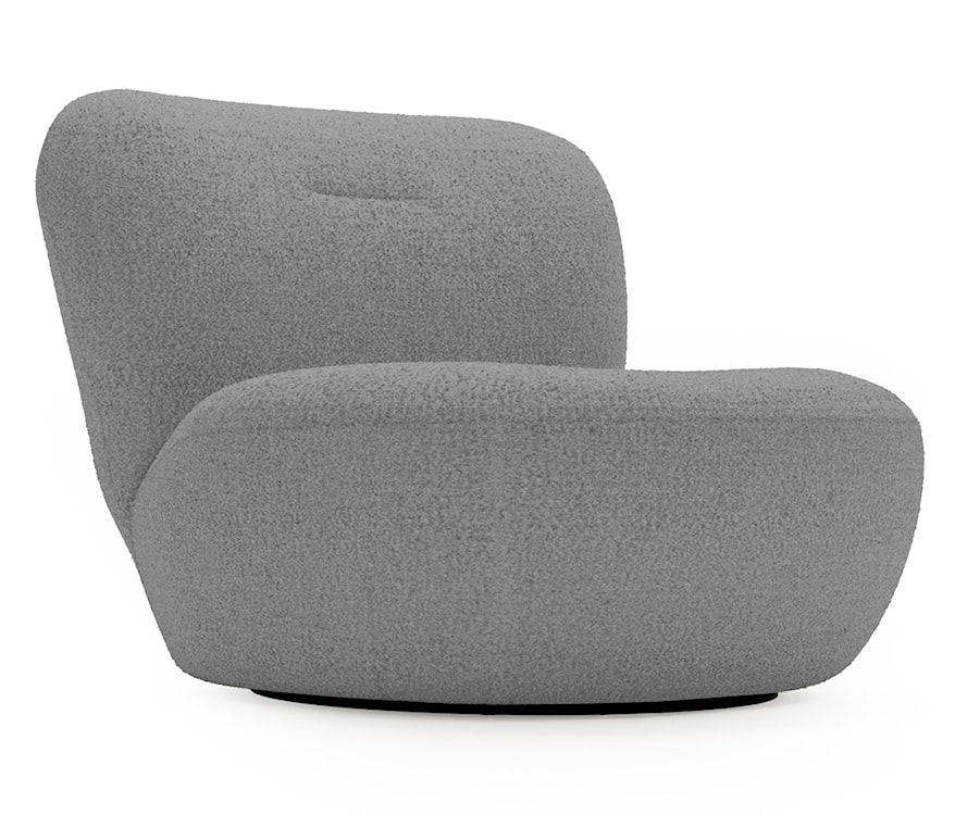 Fotel obrotowy Nicolino ciemnoszary boucle 