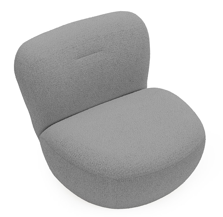 Fotel obrotowy Nicolino ciemnoszary boucle  - zdjęcie 3