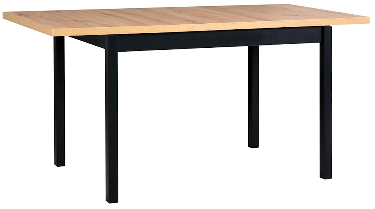 Stół drewniany do jadalni rozkładany Vismito 120-160x70 cm czarny dąb artisan  - zdjęcie 2