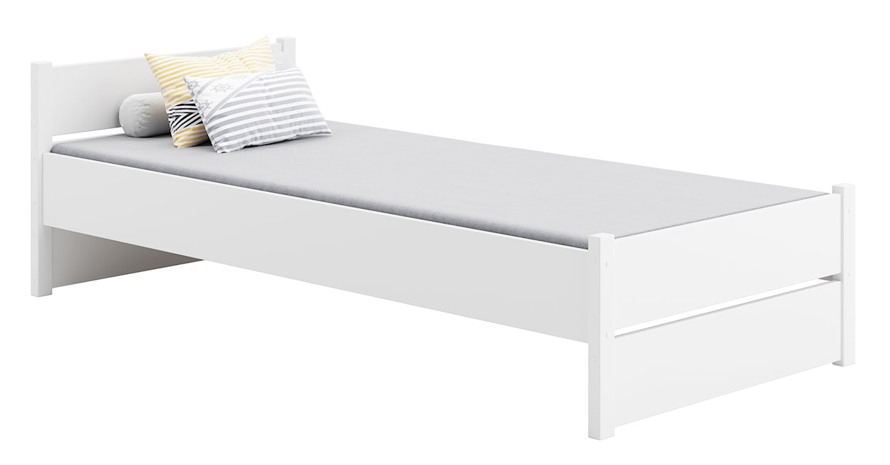 Łóżko Laringo 90x200 cm dla dziecka białe