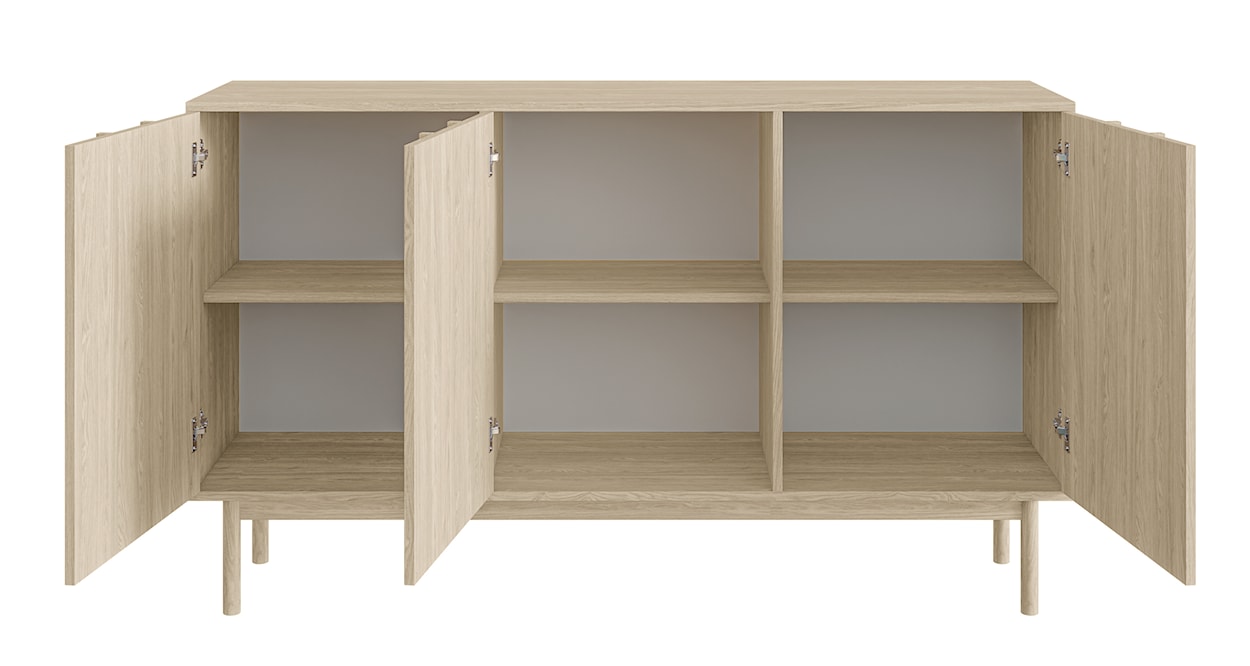 Komoda trzydrzwiowa Neksto 150 cm Dąb olejowany  - zdjęcie 9