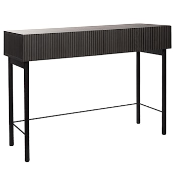 Toaletka Nolie z szufladami i nóżkami 110 cm Jesion Portland Czarny