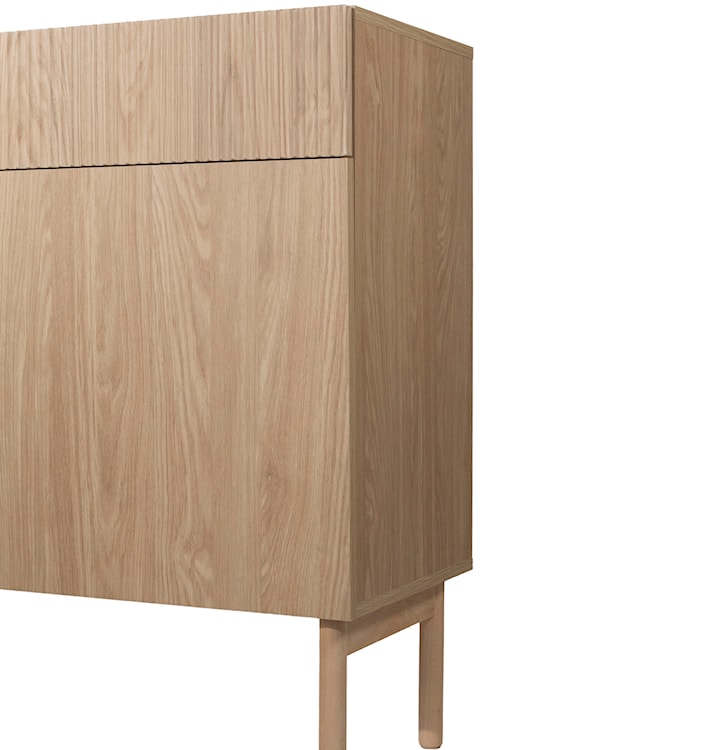 Komoda dwudrzwiowa Nolie z dwoma szufladami 100 cm Dąb Olejowany  - zdjęcie 7