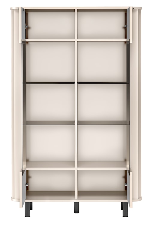 Witryna niska Novado dwudrzwiowa 98 cm kaszmir  - zdjęcie 3