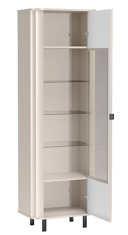 Witryna wysoka Novado jednodrzwiowa 65 cm kaszmir  - zdjęcie 6