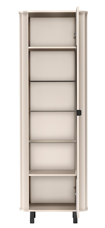 Witryna wysoka Novado jednodrzwiowa 65 cm kaszmir  - zdjęcie 3