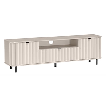 Szafka RTV dwudrzwiowa Novado z szufladą i wnęką 196 cm kaszmir