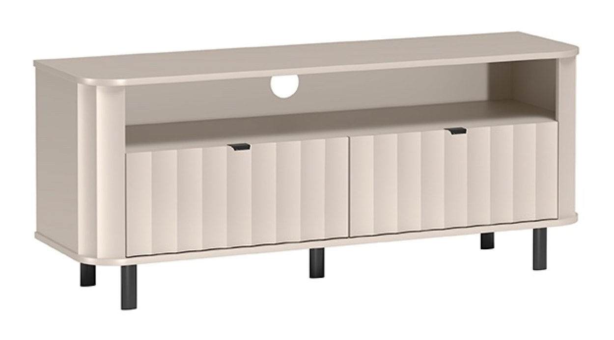 Szafka RTV Novado z dwoma klapami i wnęką 137 cm kaszmir  - zdjęcie 2