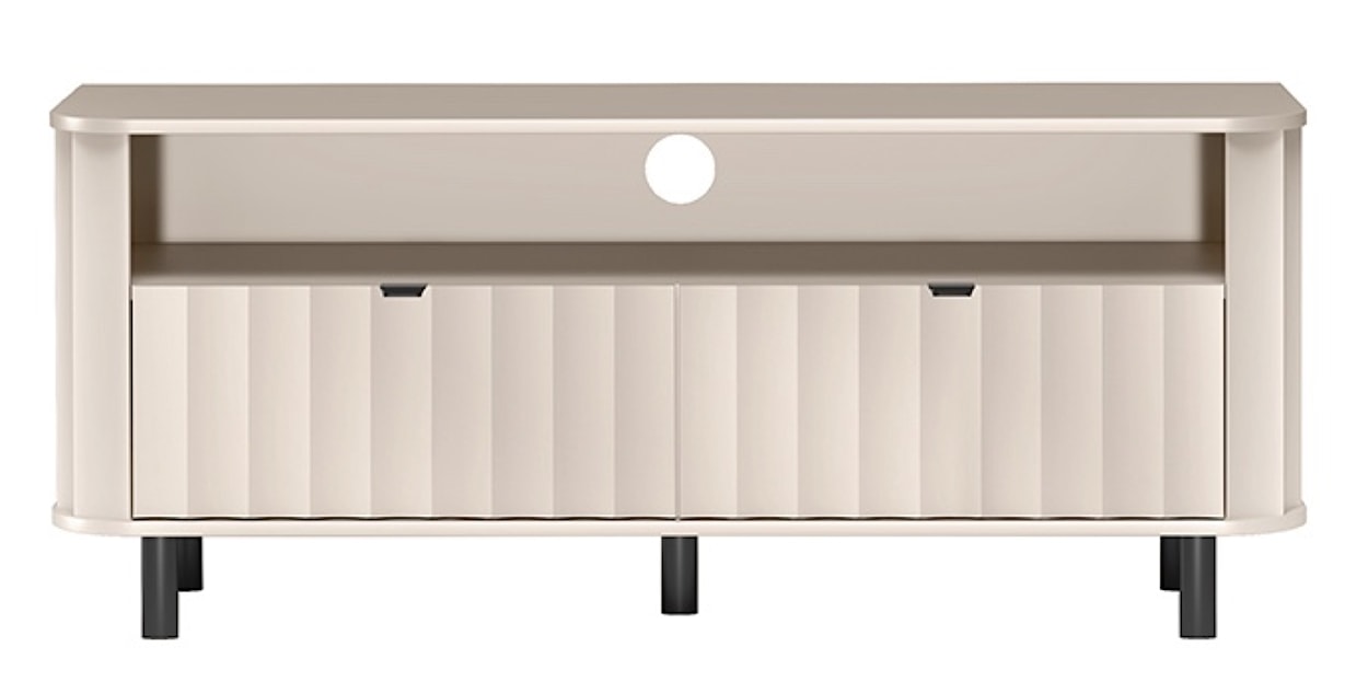 Szafka RTV Novado z dwoma klapami i wnęką 137 cm kaszmir 