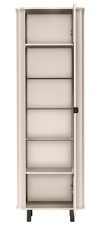 Witryna wysoka Novado jednodrzwiowa 65 cm kaszmir  - zdjęcie 4