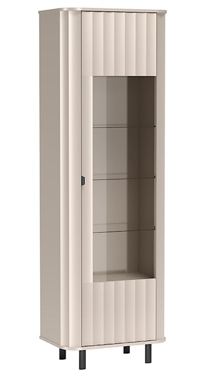 Witryna wysoka Novado jednodrzwiowa 65 cm kaszmir  - zdjęcie 2
