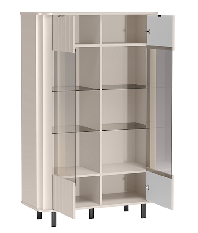 Witryna niska Novado dwudrzwiowa 98 cm kaszmir  - zdjęcie 5