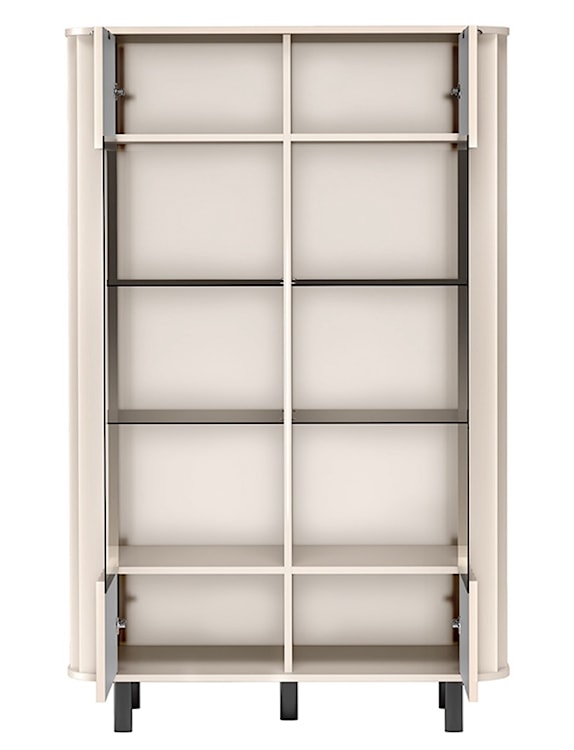 Witryna niska Novado dwudrzwiowa 98 cm kaszmir  - zdjęcie 3