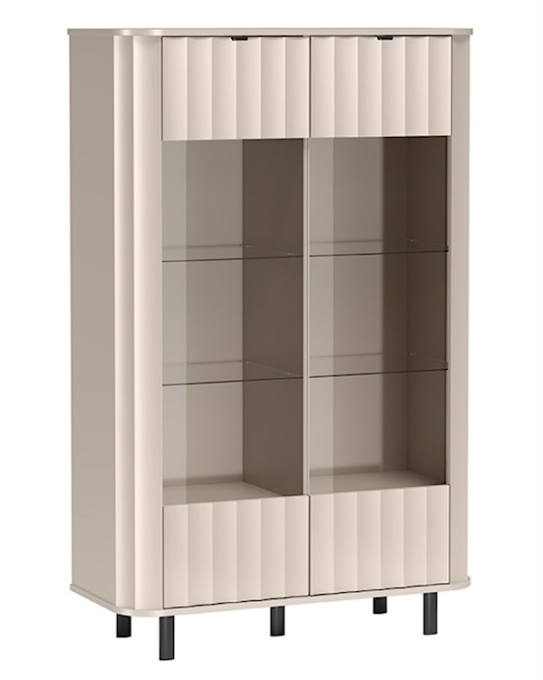 Witryna niska Novado dwudrzwiowa 98 cm kaszmir  - zdjęcie 2