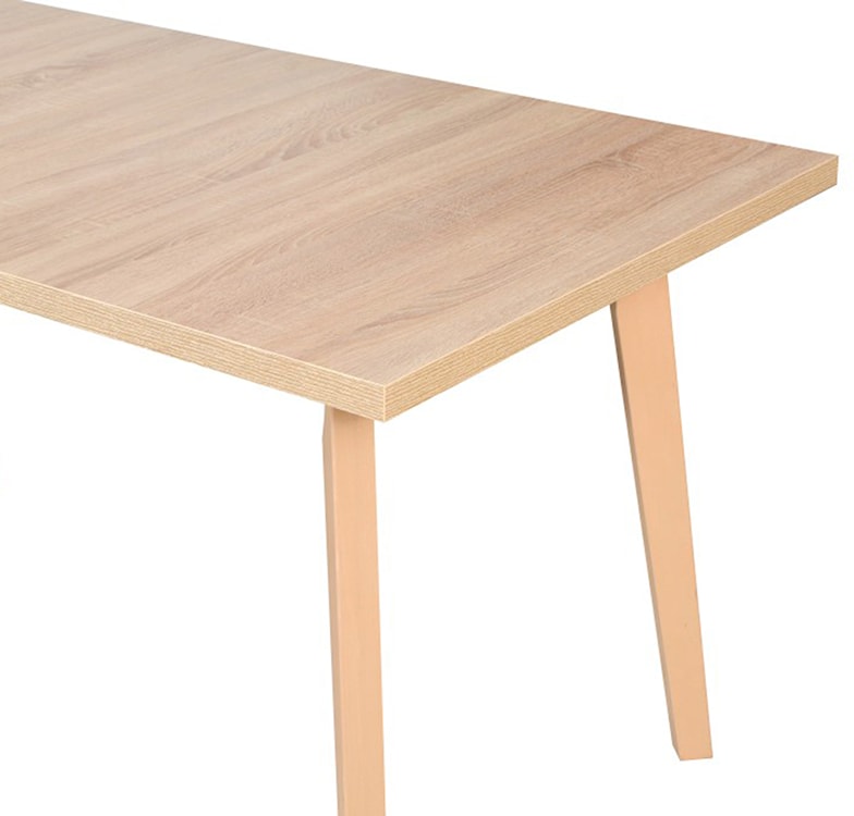 Stół drewniany do jadalni rozkładany Korror 140-180x80 cm dąb sonoma  - zdjęcie 2