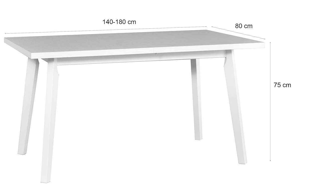 Stół drewniany do jadalni rozkładany Korror 140-180x80 cm dąb sonoma  - zdjęcie 3