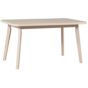 Stół drewniany do jadalni rozkładany Dimenly 140-180x80 cm biały/kaszmir