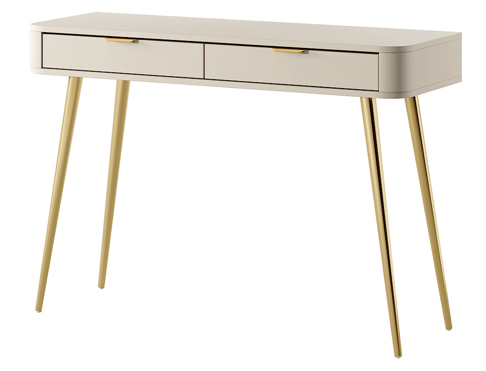 Toaletka z szufladami Oval 112 cm beż piaskowy 