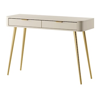 Toaletka z szufladami Oval 112 cm beż piaskowy