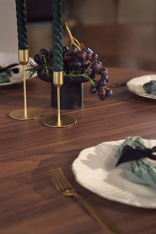 Stół rozkładany do jadalni Ovo okrągły 110-190x110 cm orzech Wisconsin  - zdjęcie 13