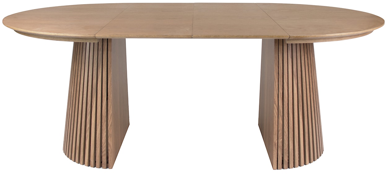 Stół rozkładany Formisty 120-200x120 cm lamele dąb naturalny  - zdjęcie 2