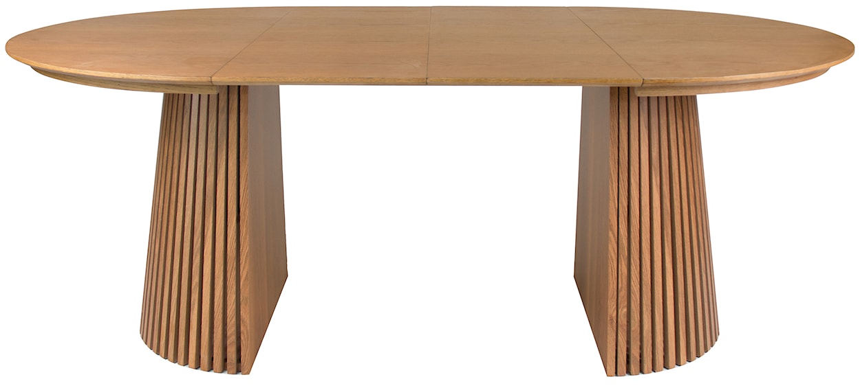 Stół rozkładany Formisty 120-200x120 cm lamele dąb naturalny  - zdjęcie 2
