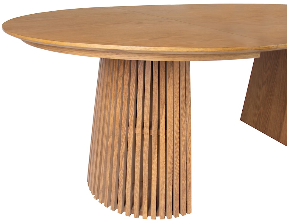 Stół rozkładany Formisty 120-200x120 cm lamele dąb naturalny  - zdjęcie 5