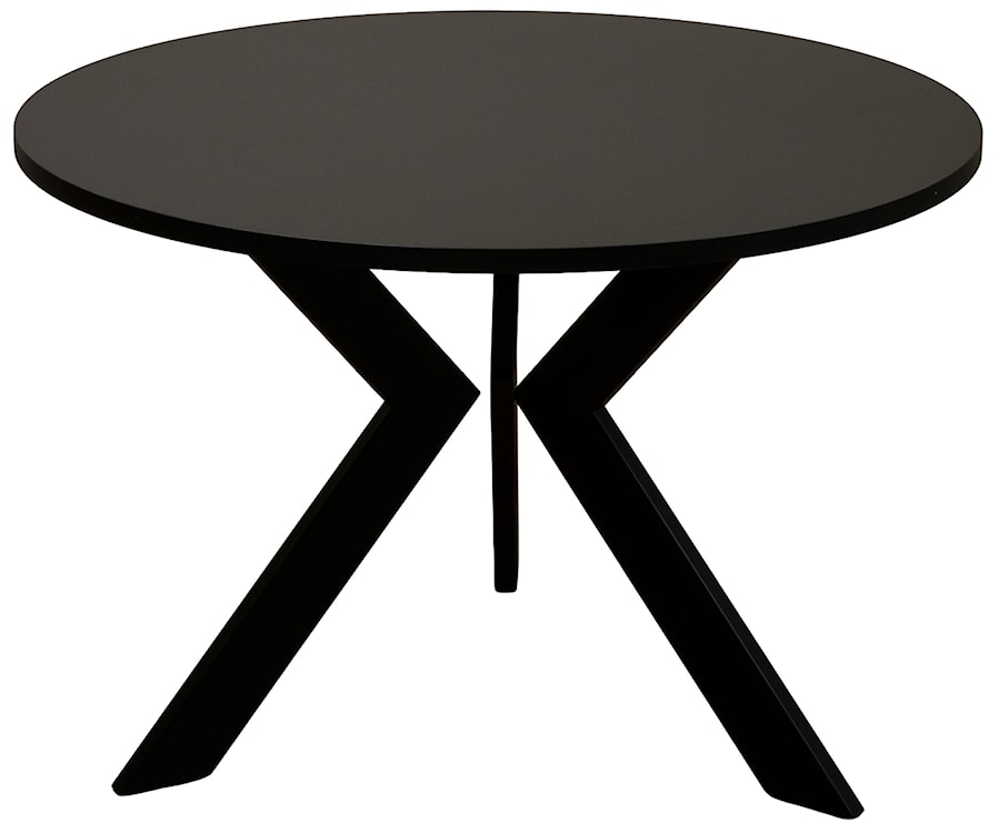 Stolik kawowy Loussly okrągły 65 cm czarny 