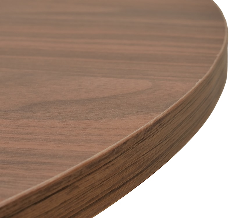 Zestaw dwóch stolików kawowych Complle okrągłe 75 i 58 cm orzech wisconsin/czarne  - zdjęcie 2