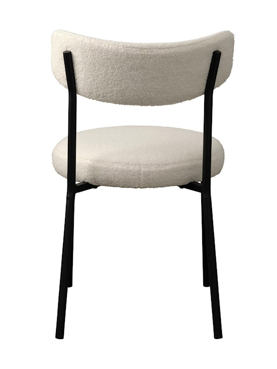 Krzesło tapicerowane Pikkie tkanina boucle biały  - zdjęcie 6